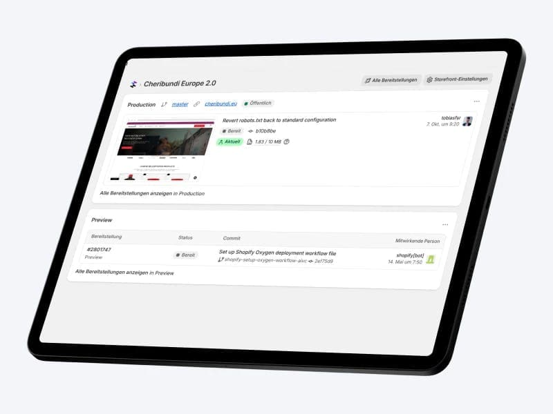 Shopify maintenance